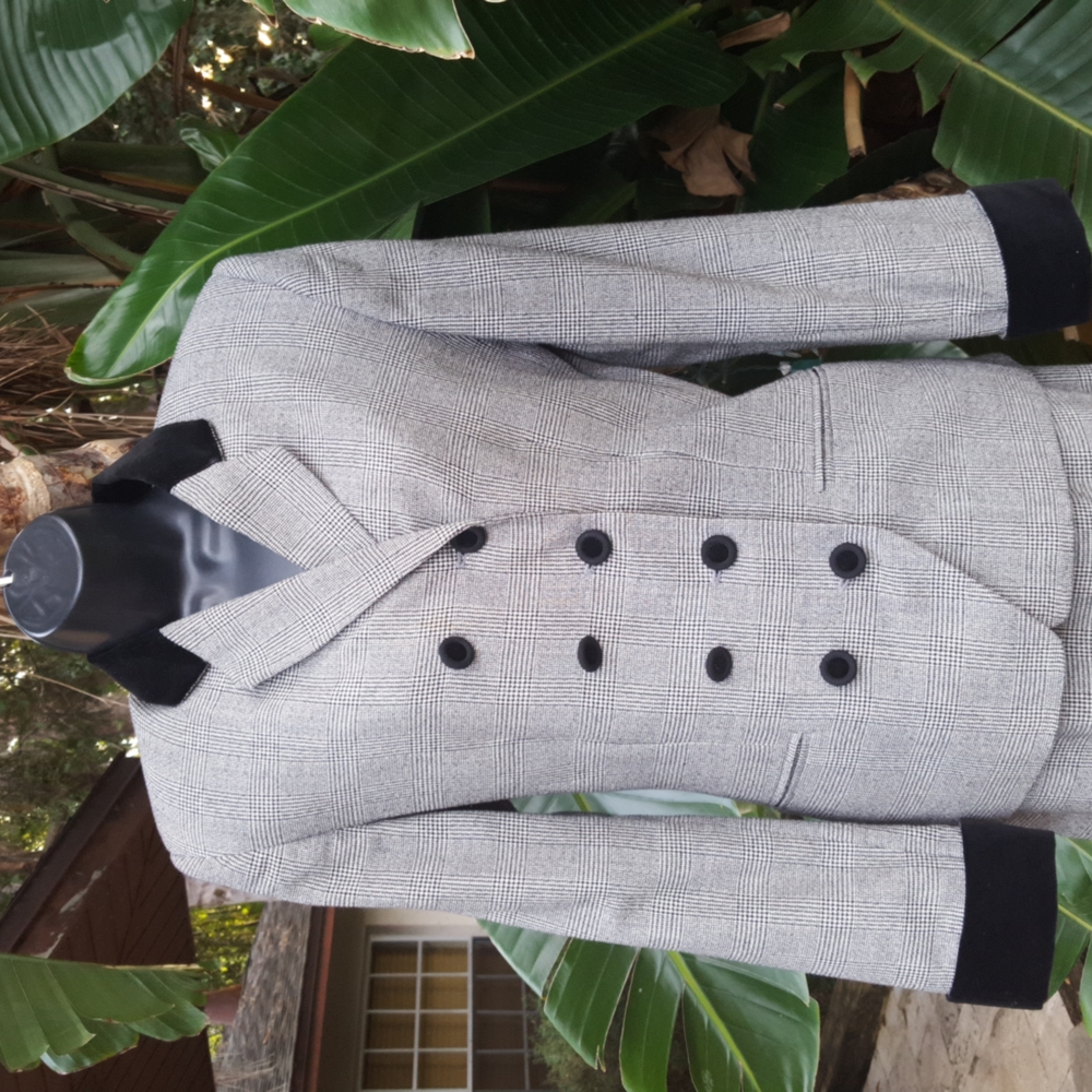 Vintage velvet and plaid suit